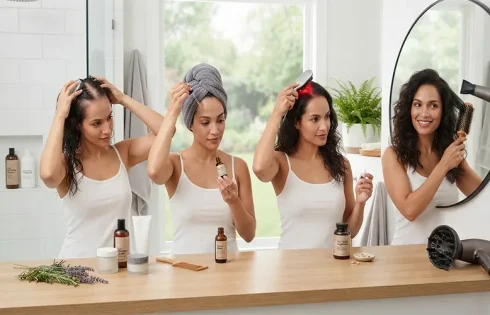 Daily Scalp and Hair Care Routine for Thinning Hair Growth