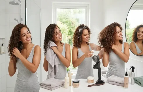 Simple Curly Hair Care Routine for Frizz Control and Definition