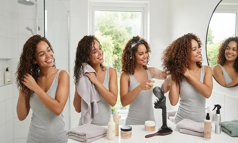 Simple Curly Hair Care Routine for Frizz Control and Definition